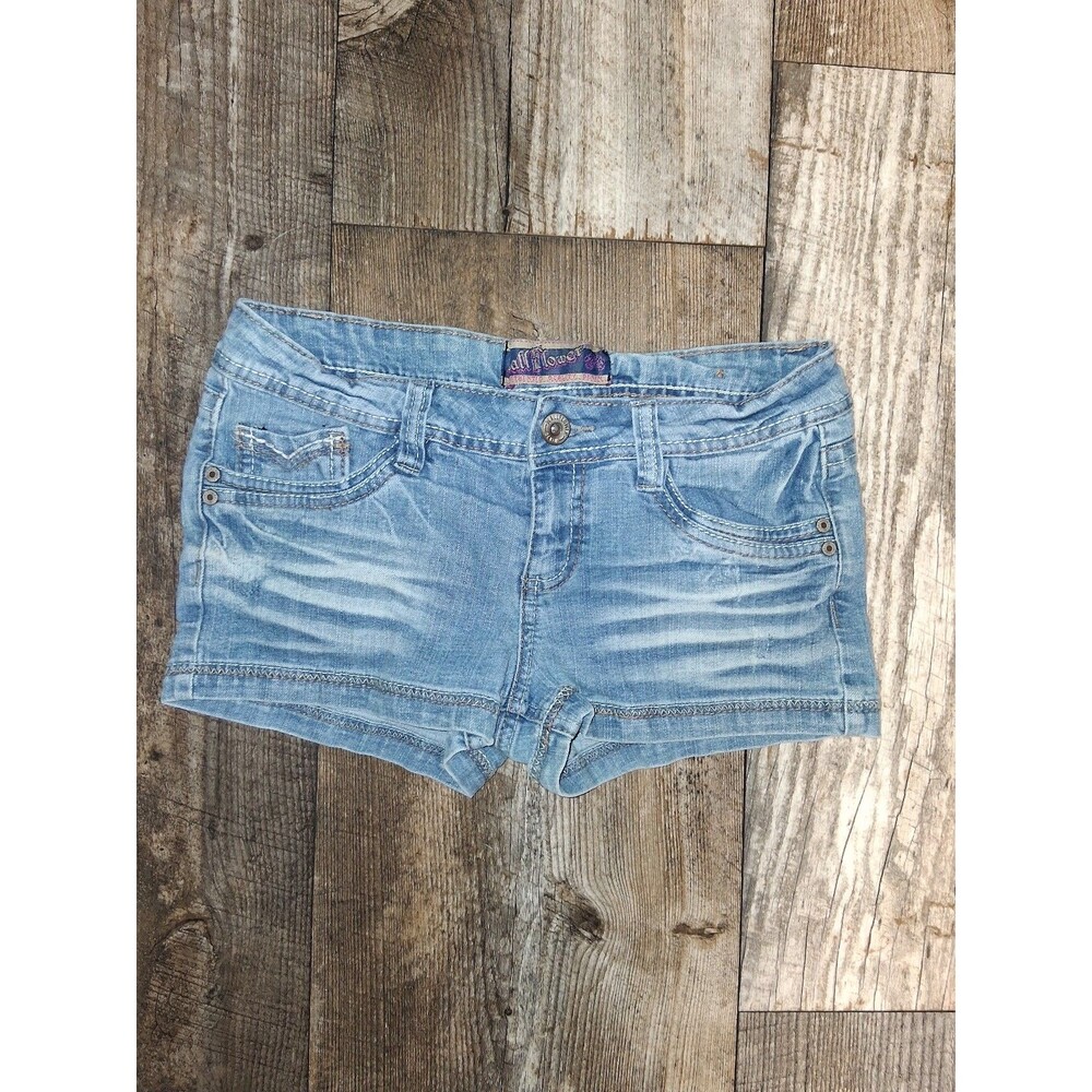 Vintage Y2K Wallflower Low Rise Denim Jean Shorts, Size 7